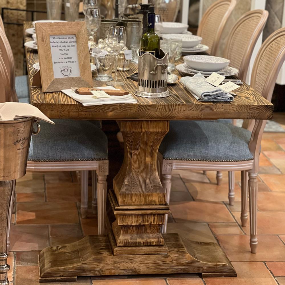 rusztikus tomorfa etkezoasztal barna antikolt vintage klasszikus butor faasztal country mediterran nagymeretu elegans regies patinas egyedi meretu asztal gyartas lameridiana lakberendezes.jpg